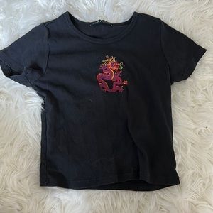 brandy melville cropped tee